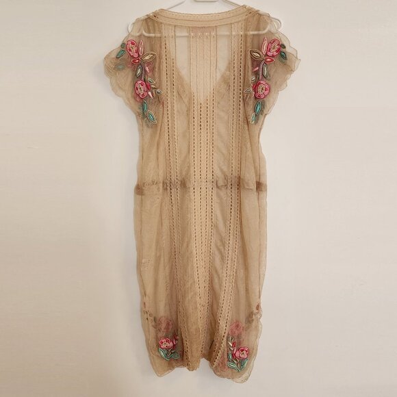 Matthew Williamson Vintage 1920s Flapper Gypsy Lace Embroidered Beaded Dress - Picture 4 of 14